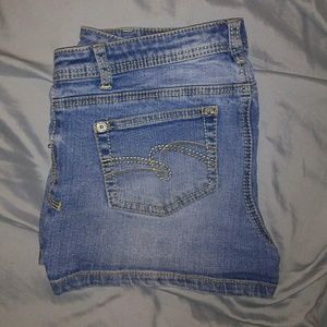 Justice Denim Jean Shorts Girls 16 1/2 Simply Low